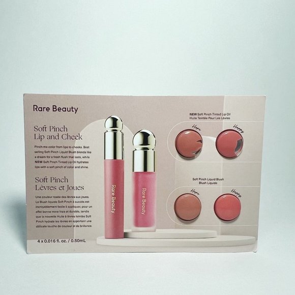 Rare Beauty Other - Rare Beauty Soft Pinch LIP OIL & LIQUID BLUSH Hope Happy SAMPLE CARD